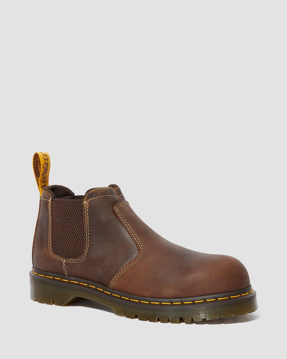 Dr Martens Furness Steel Toe Chelsea Pracovné Topánky Panske ( Hnede ) SK 468-QXTWFS